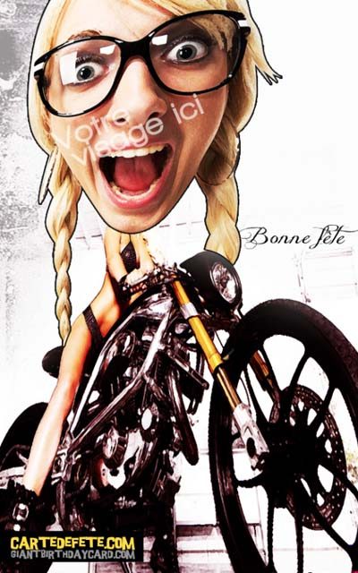 carte de fete biker